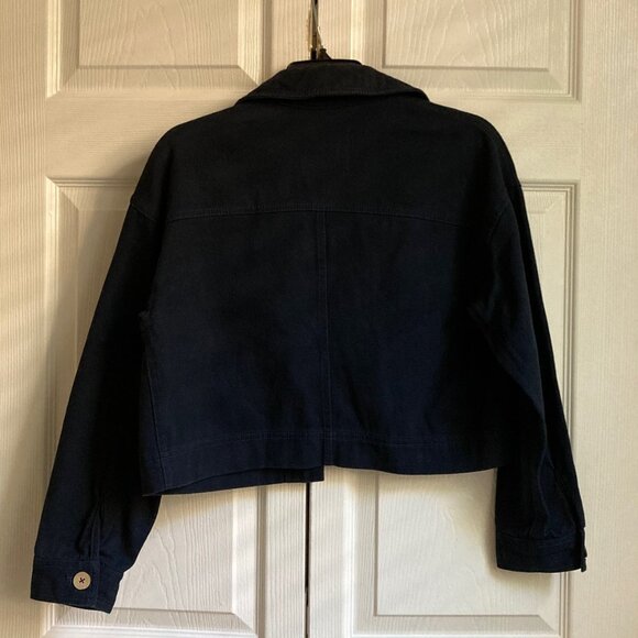 Cropped jacket with pockets - Picture 6 of 9